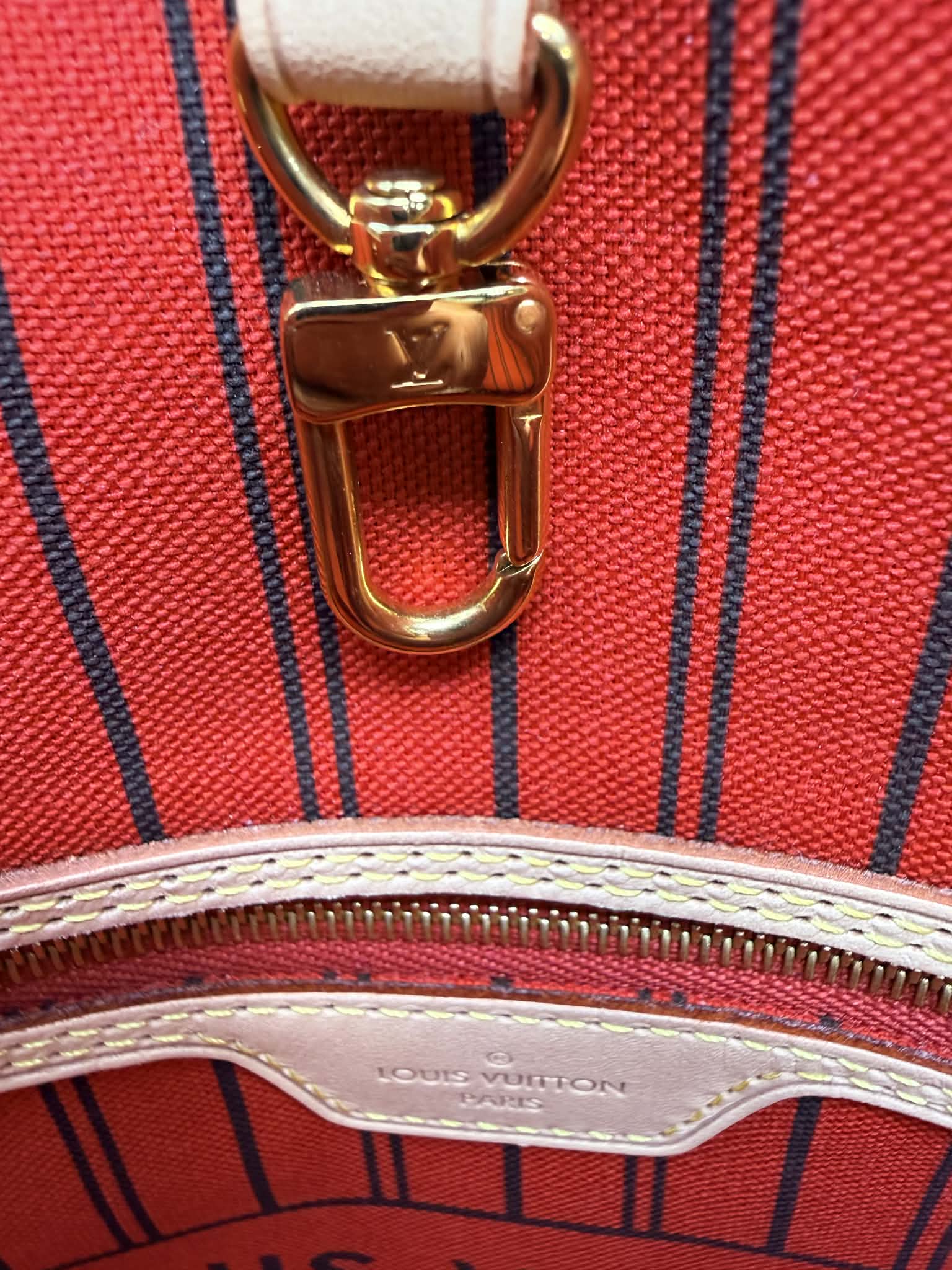 Louis Vuitton Monogram Neverfull MM Red Interior- No Pouch