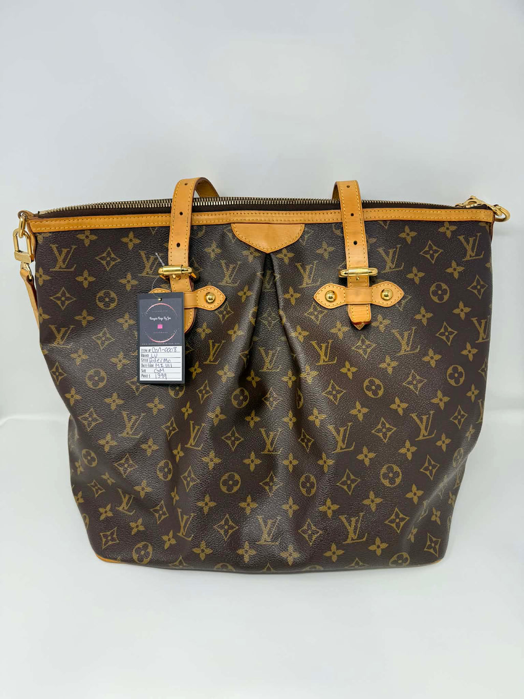 Louis Vuitton Monogram Palermo GM with Leather Strap
