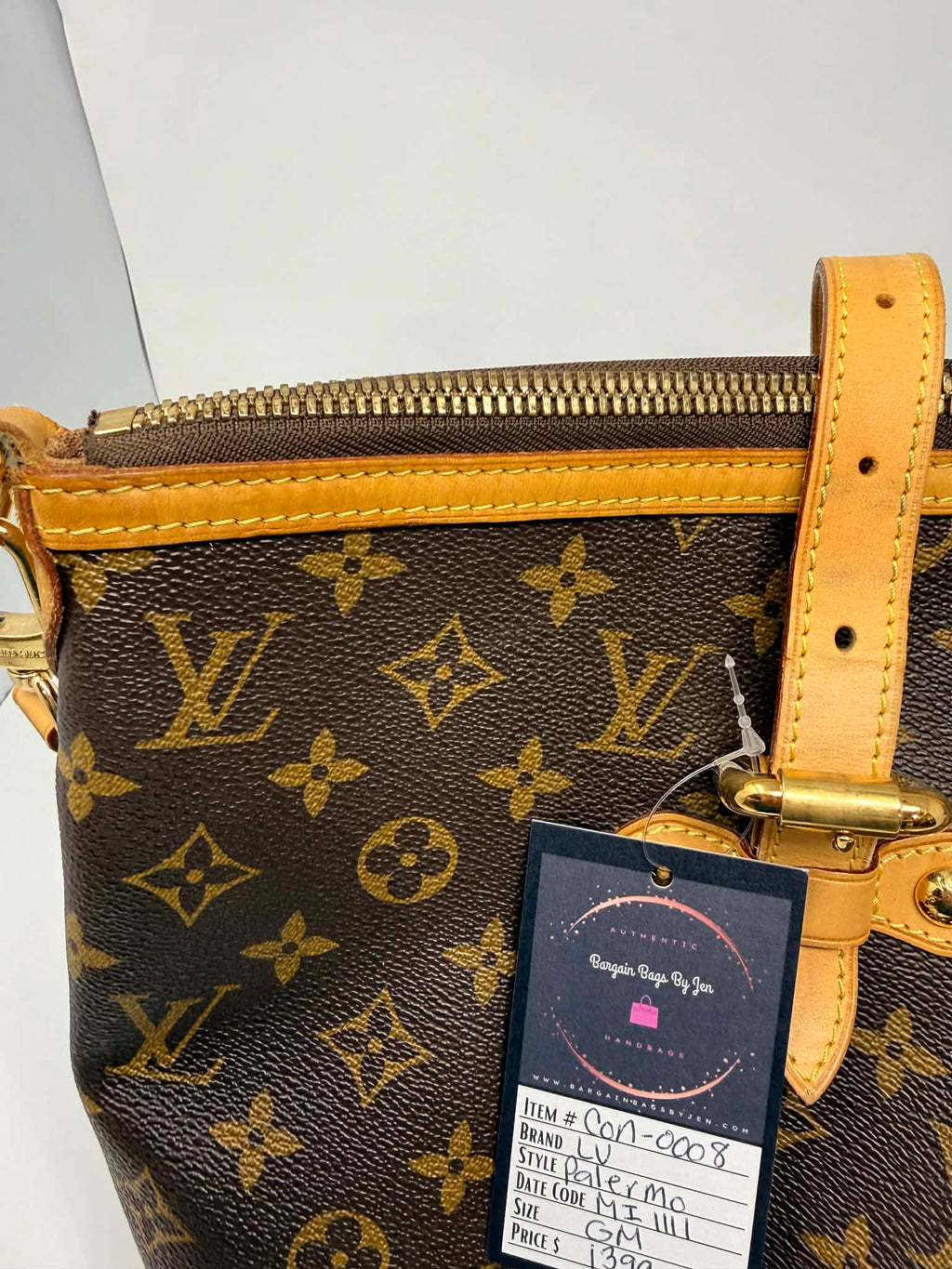 Louis Vuitton Monogram Palermo GM with Leather Strap
