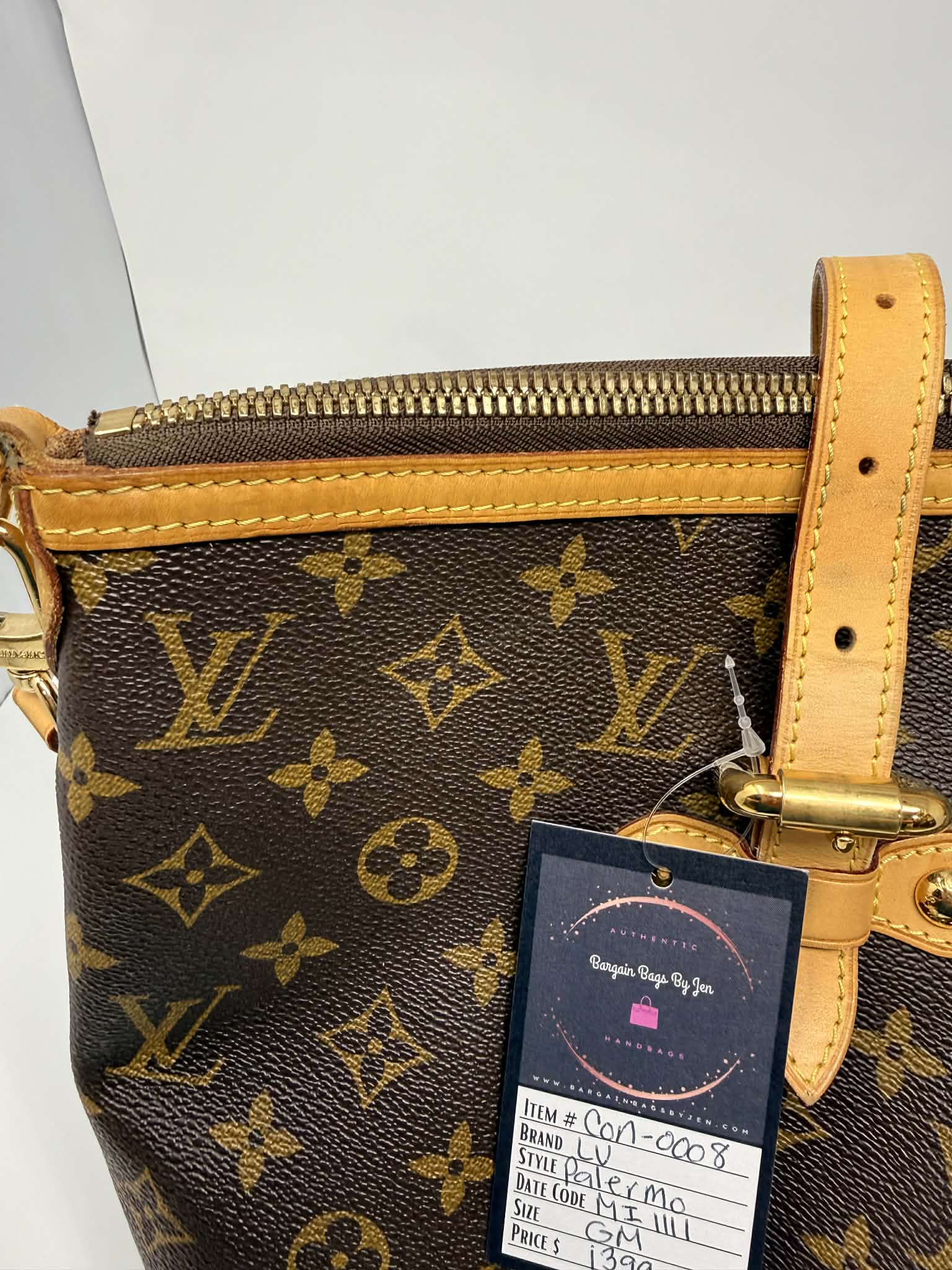 Louis Vuitton Monogram Palermo GM with Leather Strap