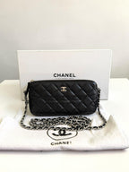 Chanel Black Caviar WOC w/ Silver Hardware