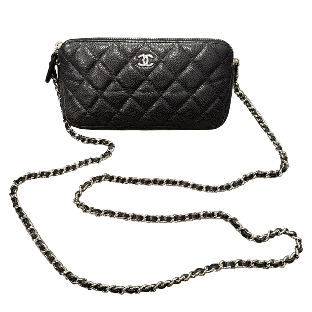 Chanel Black Caviar WOC w/ Silver Hardware