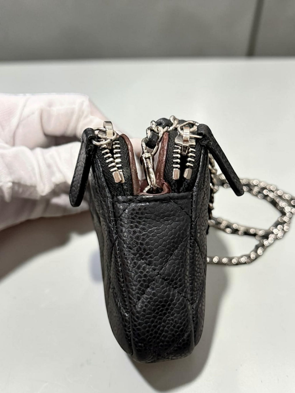 Chanel Black Caviar WOC w/ Silver Hardware