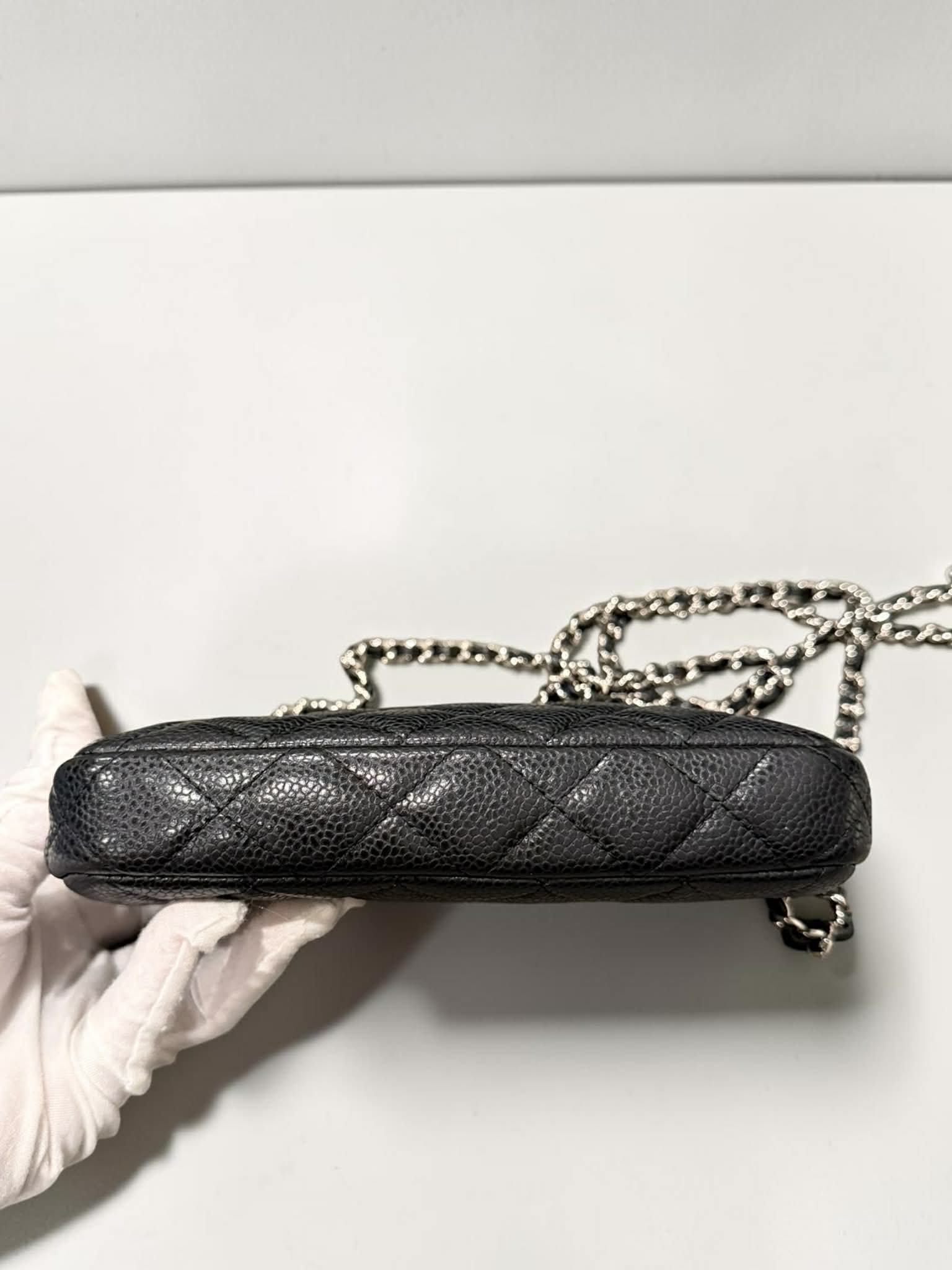 Chanel Black Caviar WOC w/ Silver Hardware