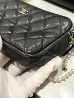 Chanel Black Caviar WOC w/ Silver Hardware