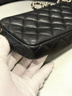 Chanel Black Caviar WOC w/ Silver Hardware