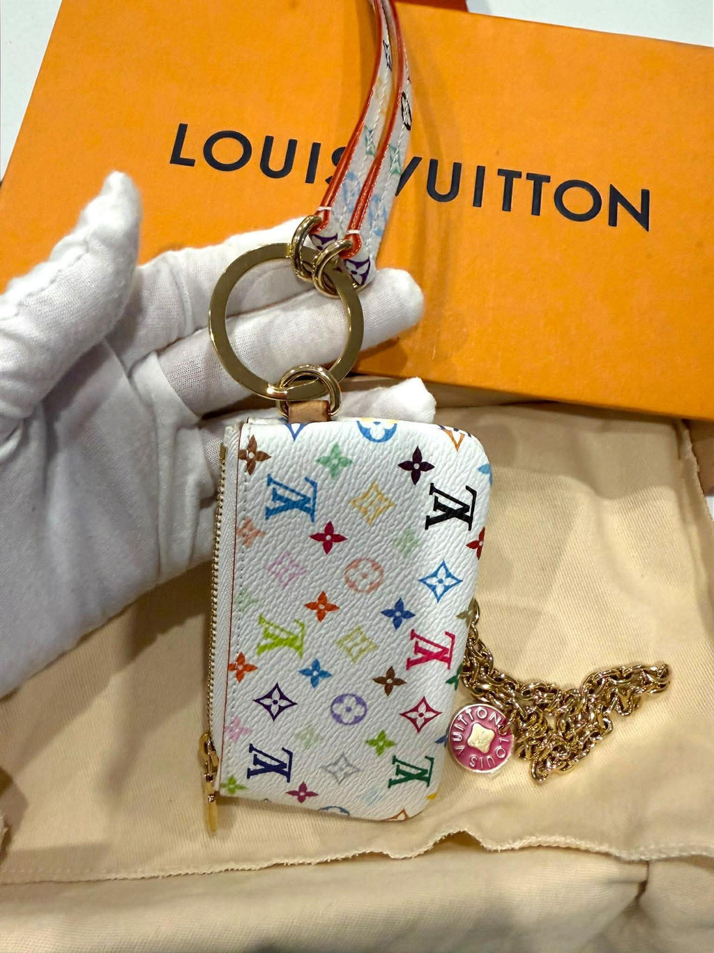 Louis Vuitton	Takashi Murikami Phone Holder/ Card Charm