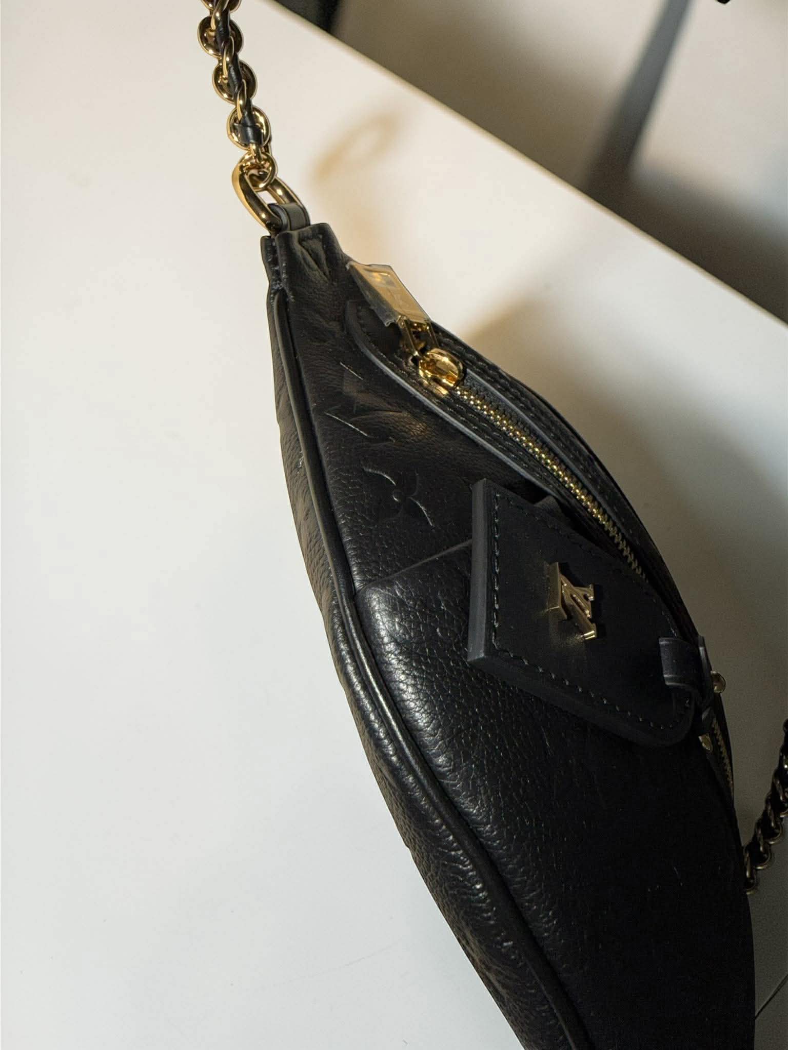 Louis Vuitton	High Rise Black Empriente Leather