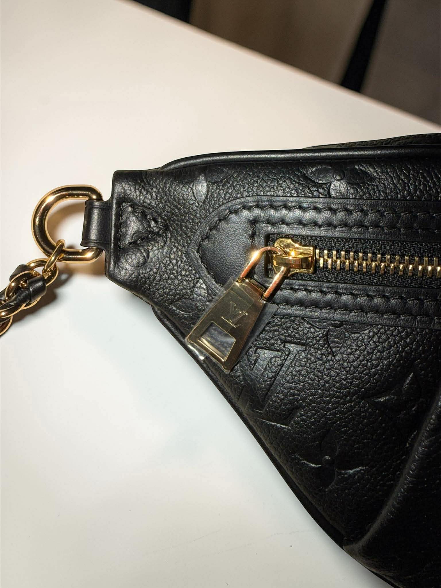 Louis Vuitton	High Rise Black Empriente Leather