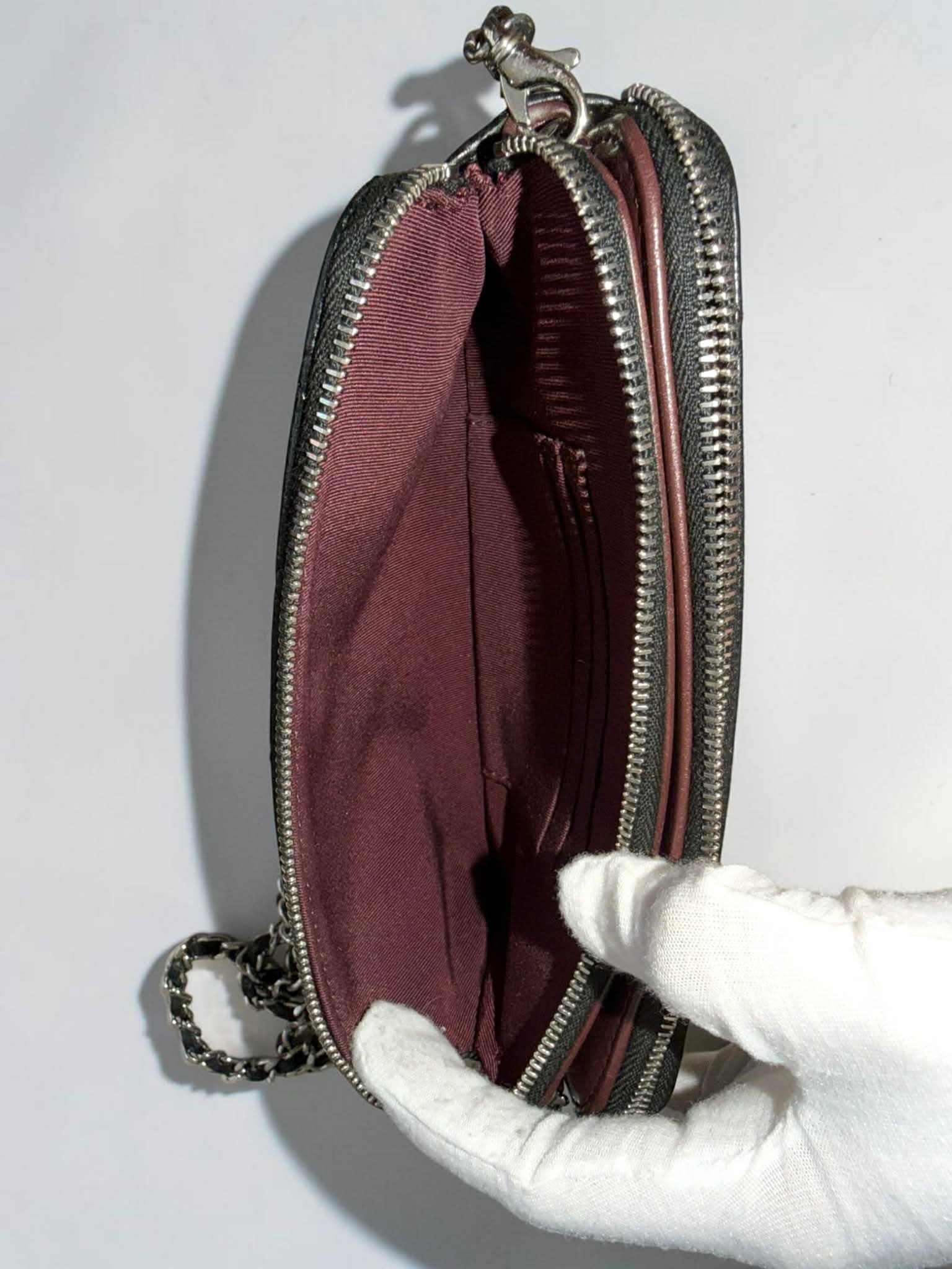 Chanel Black Caviar WOC w/ Silver Hardware