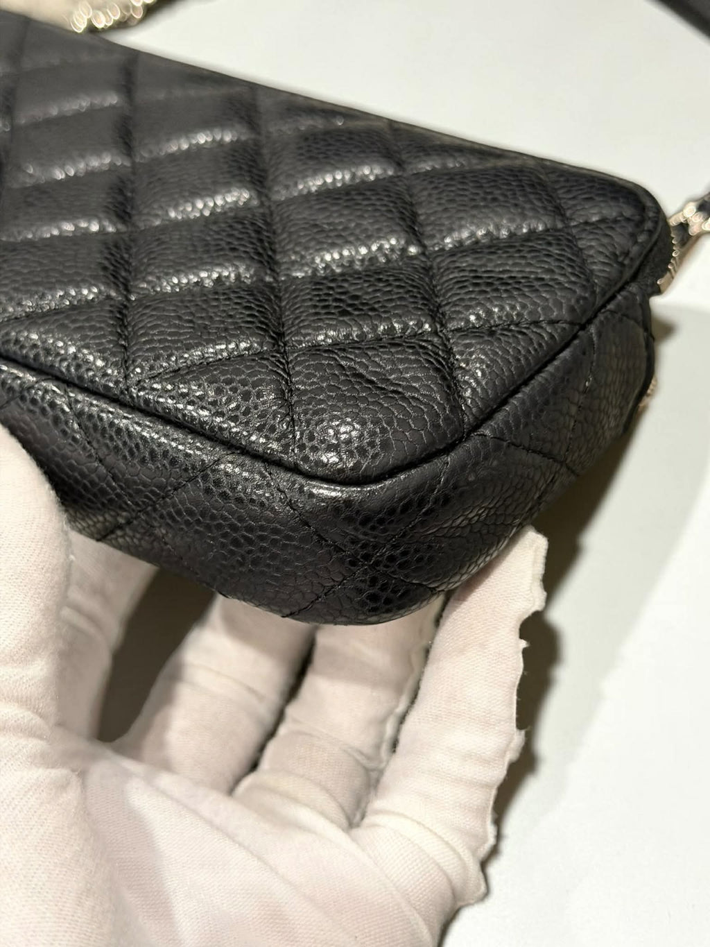 Chanel Black Caviar WOC w/ Silver Hardware