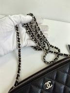 Chanel Black Caviar WOC w/ Silver Hardware