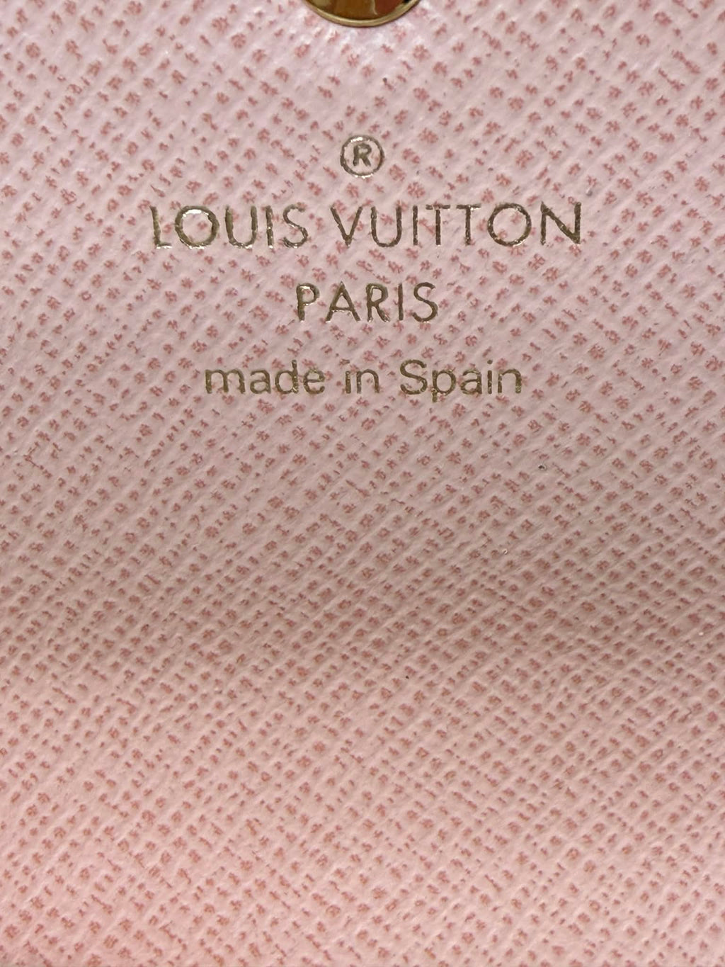 Louis Vuitton	Rosalie Monogram Coated Canvas Wallet w Pink Interior