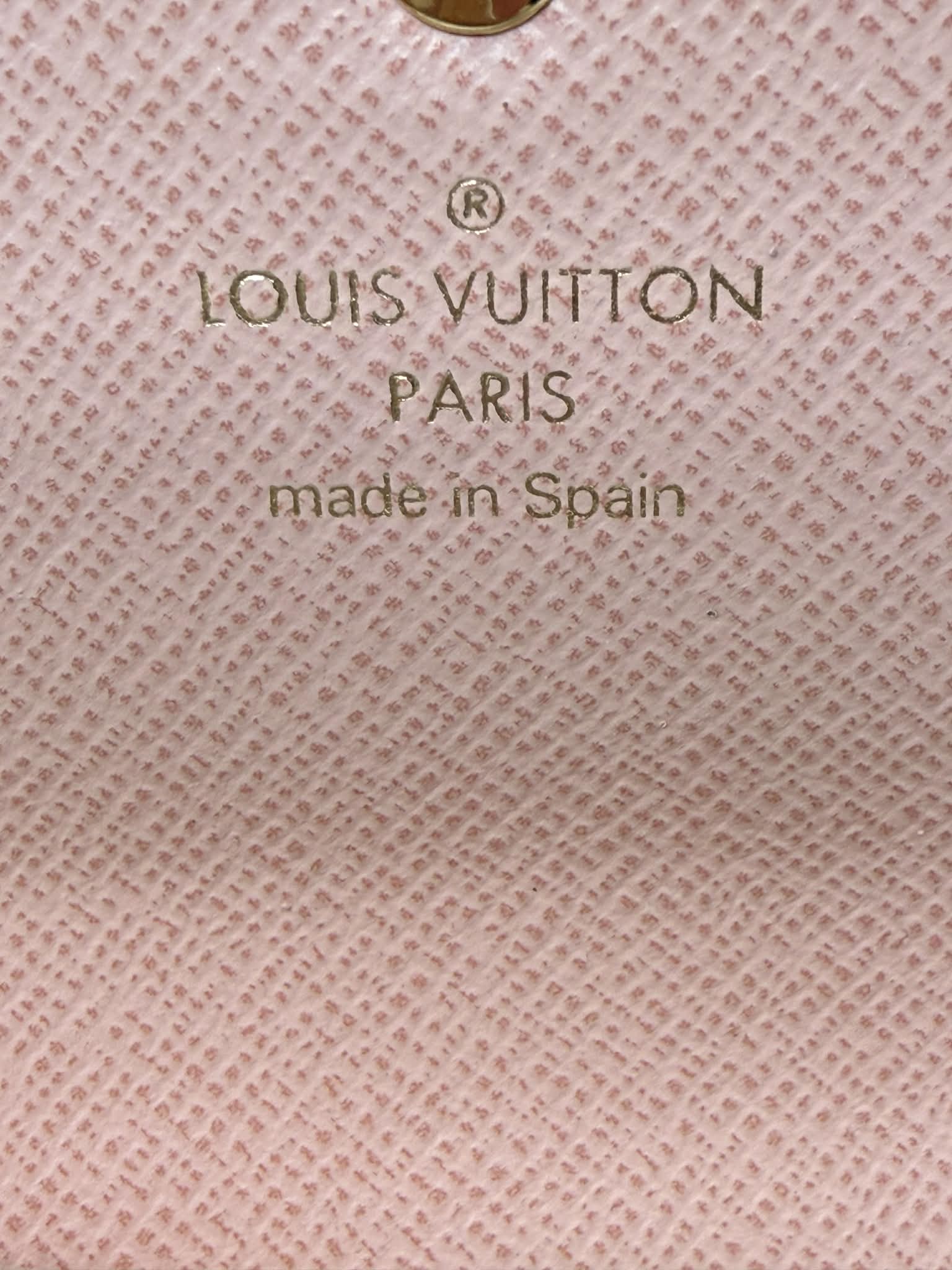 Louis Vuitton	Rosalie Monogram Coated Canvas Wallet w Pink Interior