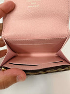 Louis Vuitton	Rosalie Monogram Coated Canvas Wallet w Pink Interior