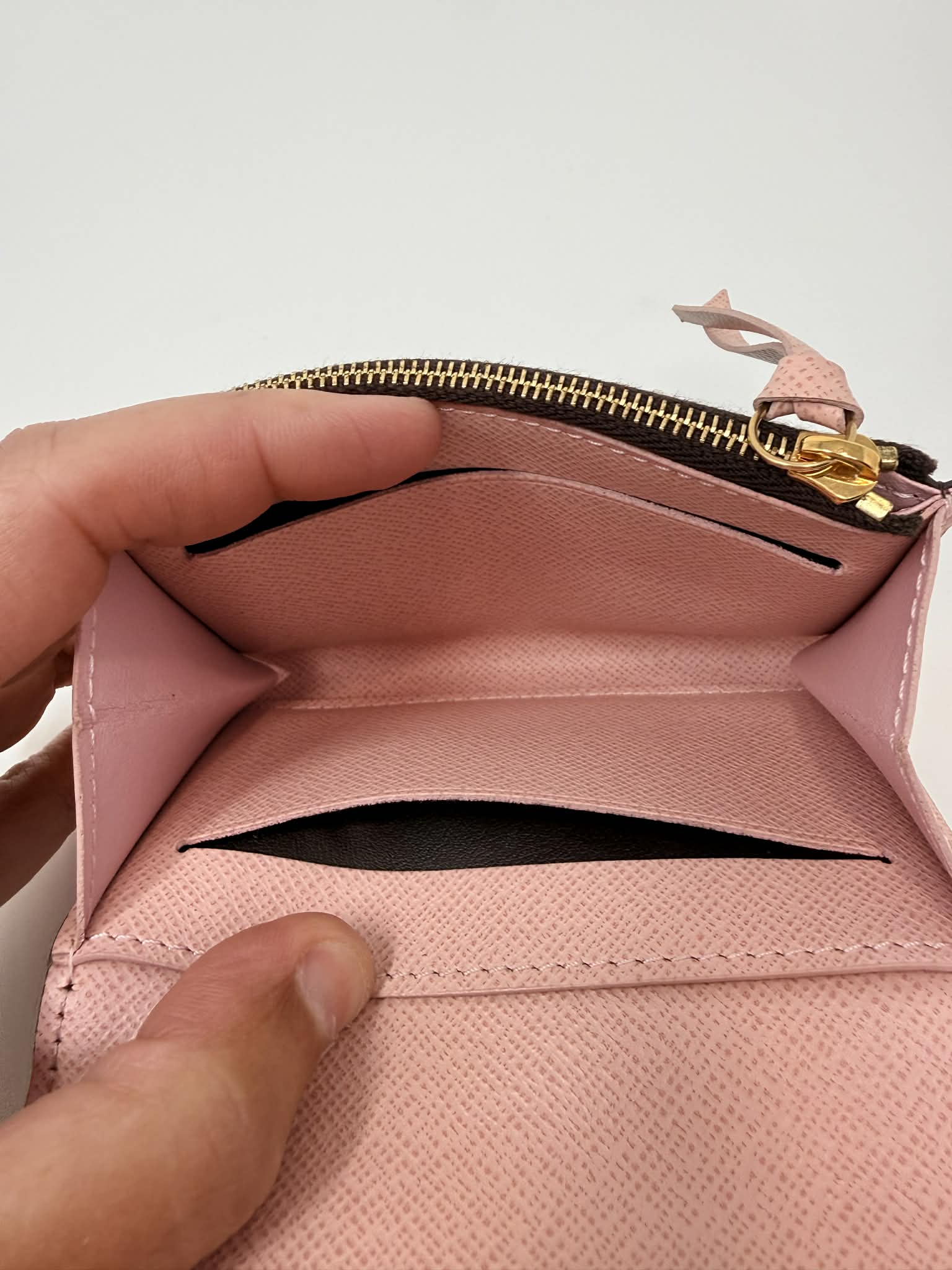 Louis Vuitton	Rosalie Monogram Coated Canvas Wallet w Pink Interior