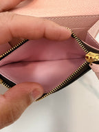 Louis Vuitton	Rosalie Monogram Coated Canvas Wallet w Pink Interior