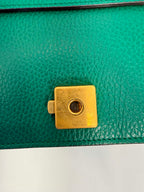 Gucci Dollar Calfskin Crystal Small Dionysus Shoulder Bag Emerald
