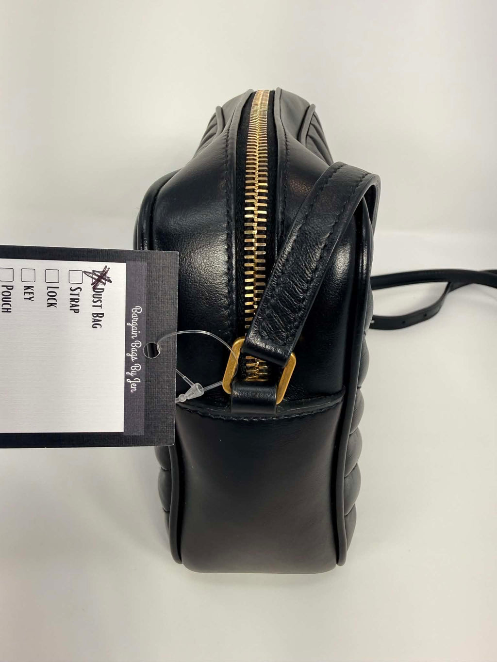 Saint Laurent Calfskin Matelasse Monogram Lou Camera Bag Black