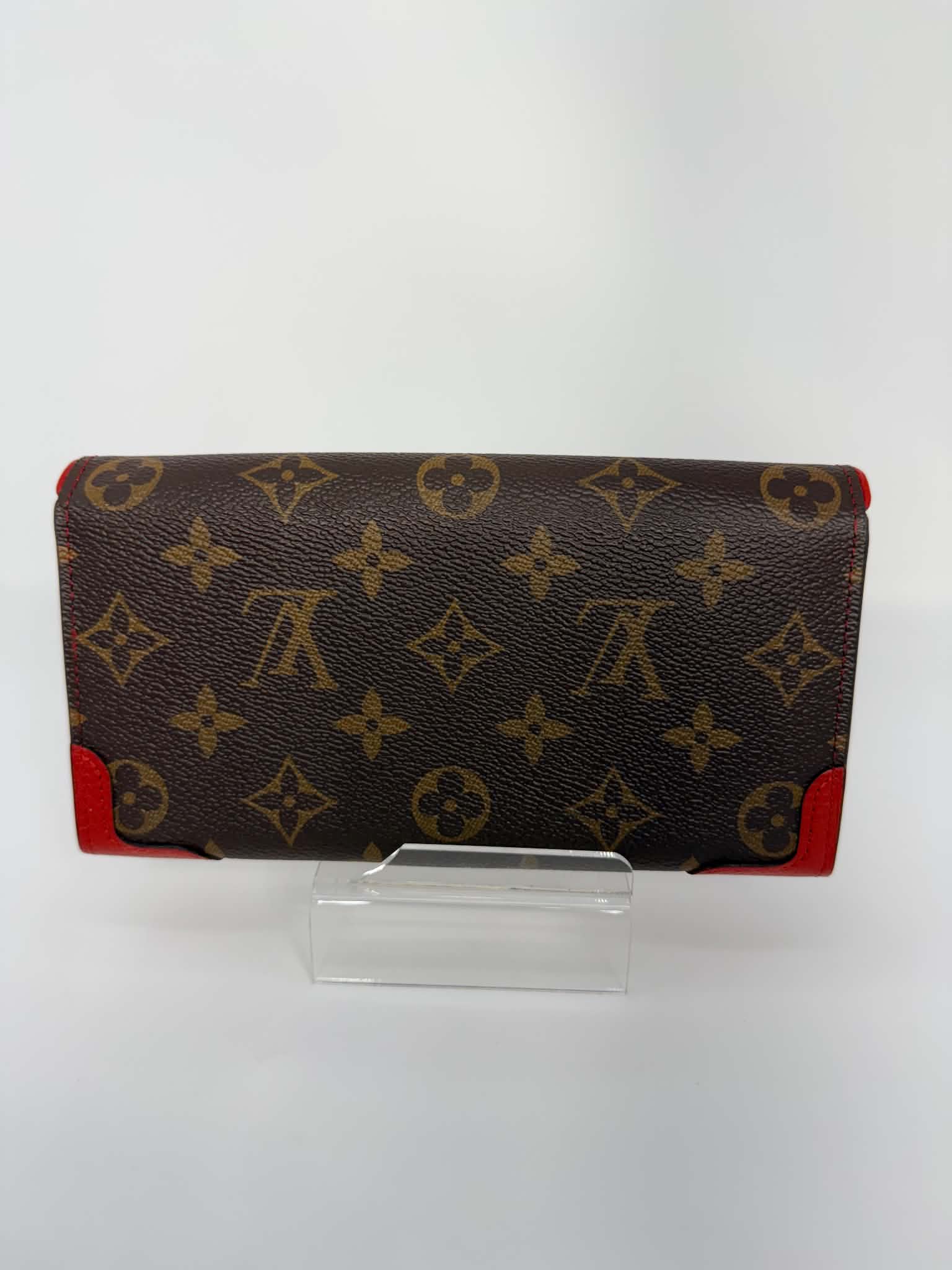 Louis Vuitton Monogram Sarah Retiro Wallet Cherry