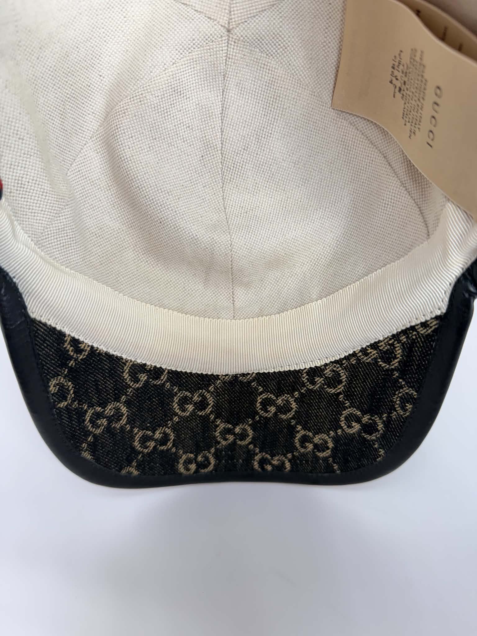 Gucci Denim Baseball Cap/Hat M 58cm J0137