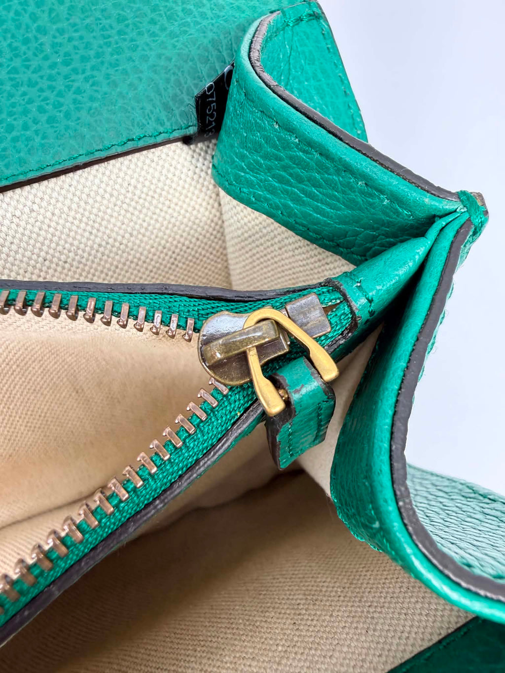 Gucci Dollar Calfskin Crystal Small Dionysus Shoulder Bag Emerald