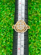 Cluster Diamond Ring in 18K Yellow Gold