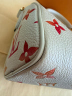 Louis Vuitton Nano Speedy Sunrise Aquarelle Limited Edition Ivory w/pink logo