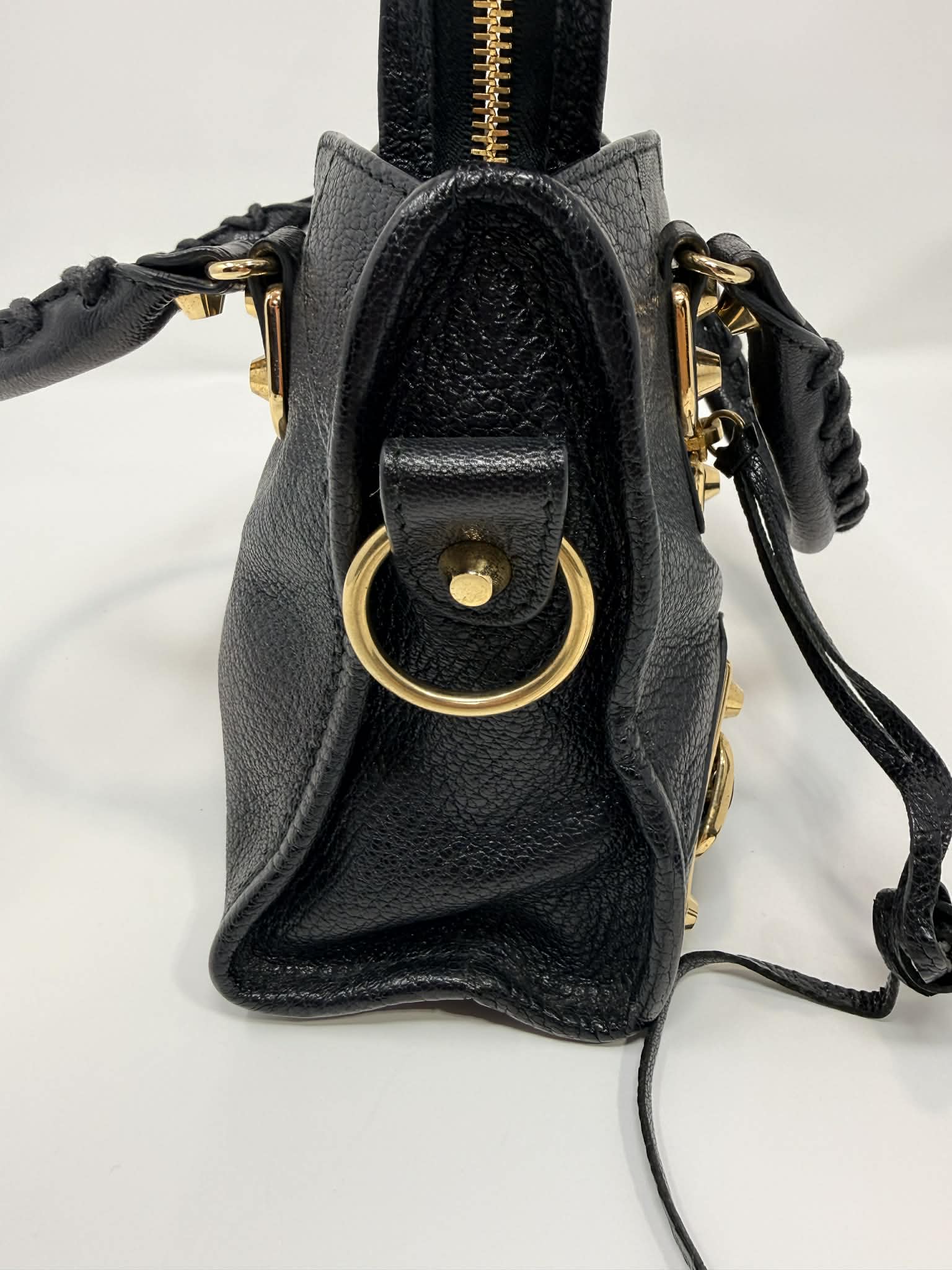 Balenciaga Mini City Bag Black with Mirror