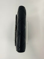 Chanel Caviar Quilted Compact Flap Wallet Black