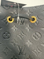 Louis Vuitton Neo Noe Black Empreinte Leather with Two Straps