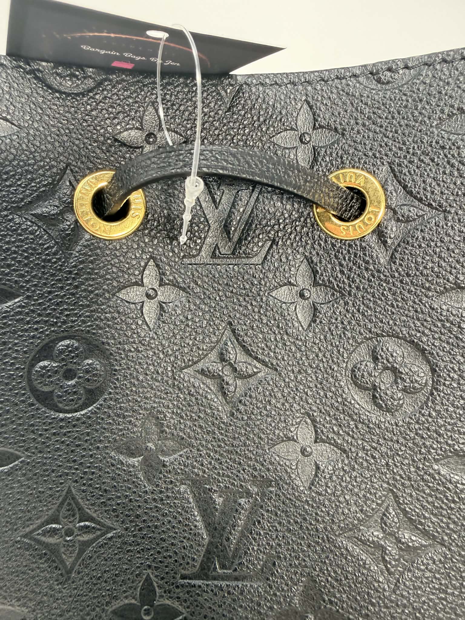 Louis Vuitton Neo Noe Black Empreinte Leather with Two Straps