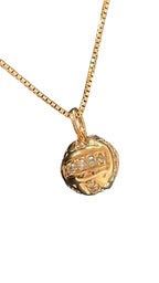 Volleyball Pendant in 18K Rose Gold