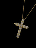 Gold and Diamond Cross with Chain