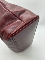 Chanel Vintage CC Pocket Tote Caviar Bordeaux