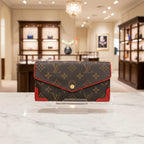 Louis Vuitton Monogram Sarah Retiro Wallet Cherry