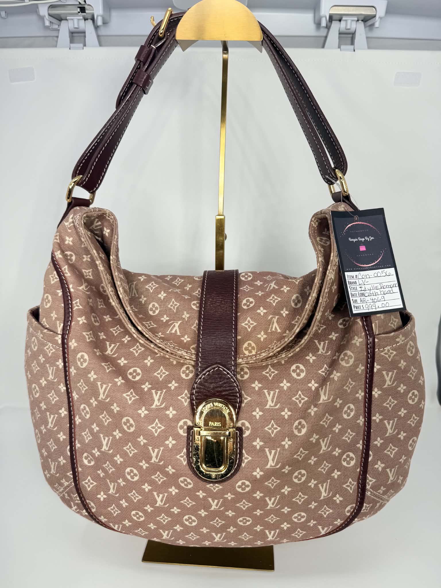 Louis Vuitton Sepia Monogram Mini Lin Idylle Romance Bag