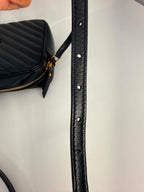 Saint Laurent Calfskin Matelasse Monogram Lou Camera Bag Black