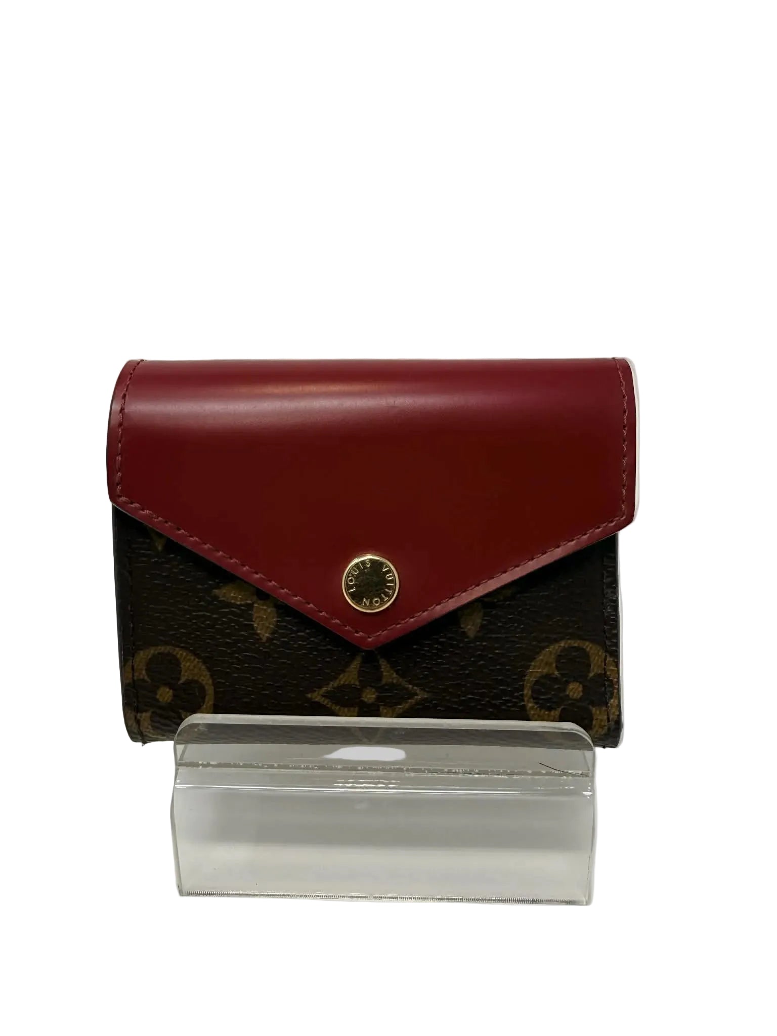 Louis Vuitton Monogram & Burgandy Zoe Wallet