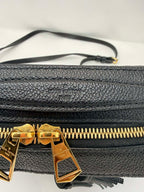 Louis Vuitton Saintonge Black Empreinte Leather