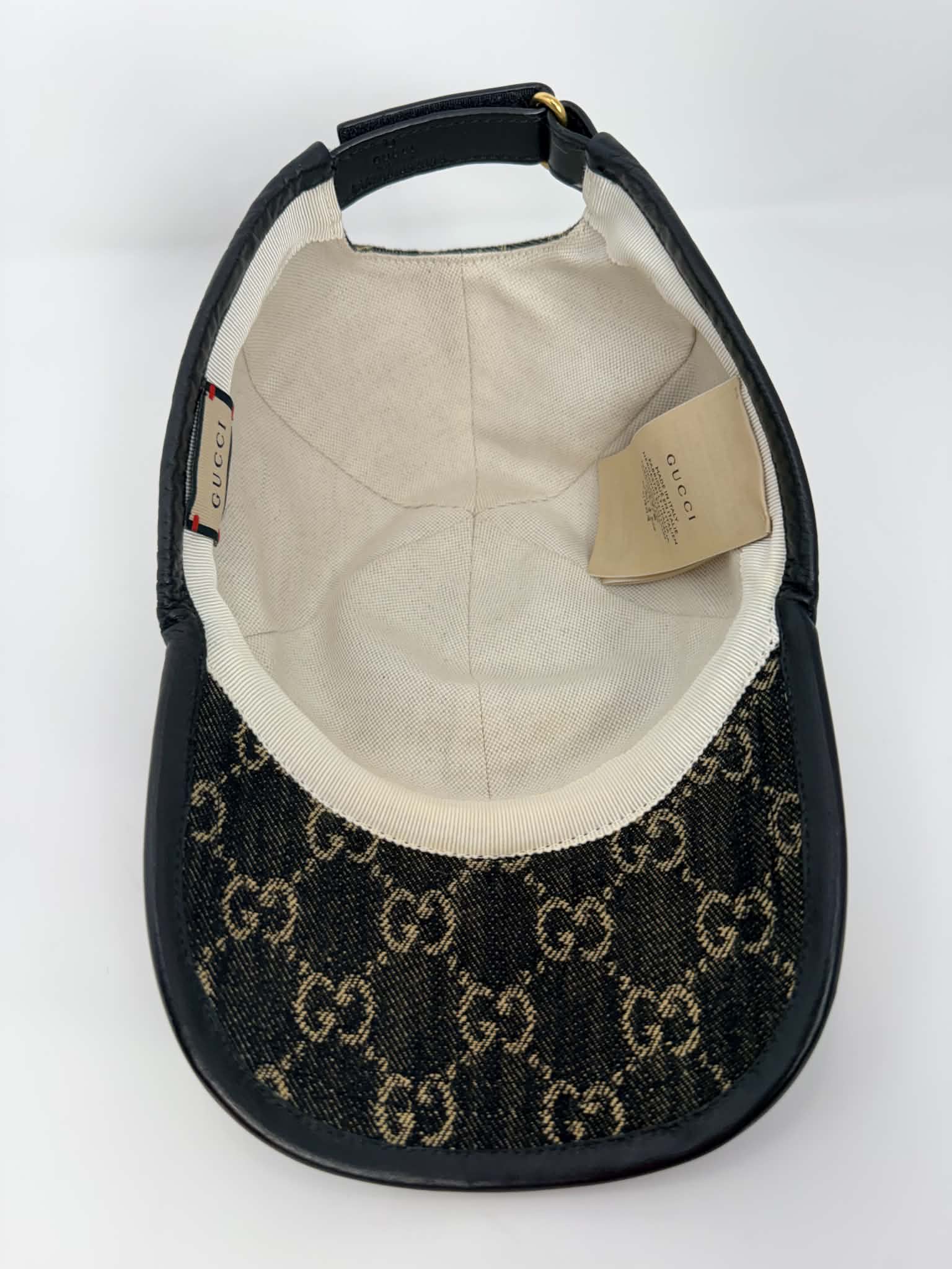 Gucci Denim Baseball Cap/Hat M 58cm J0137