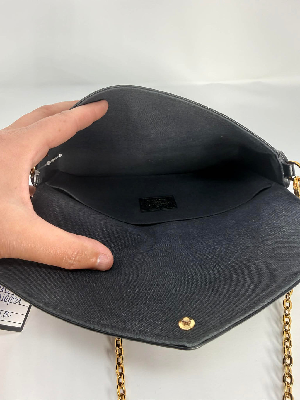 Louis Vuitton Felicie Pochette Black Empreinte Leather with 2 Inserts