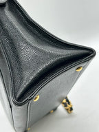 Chanel Caviar Flap Shoulder Bag Black