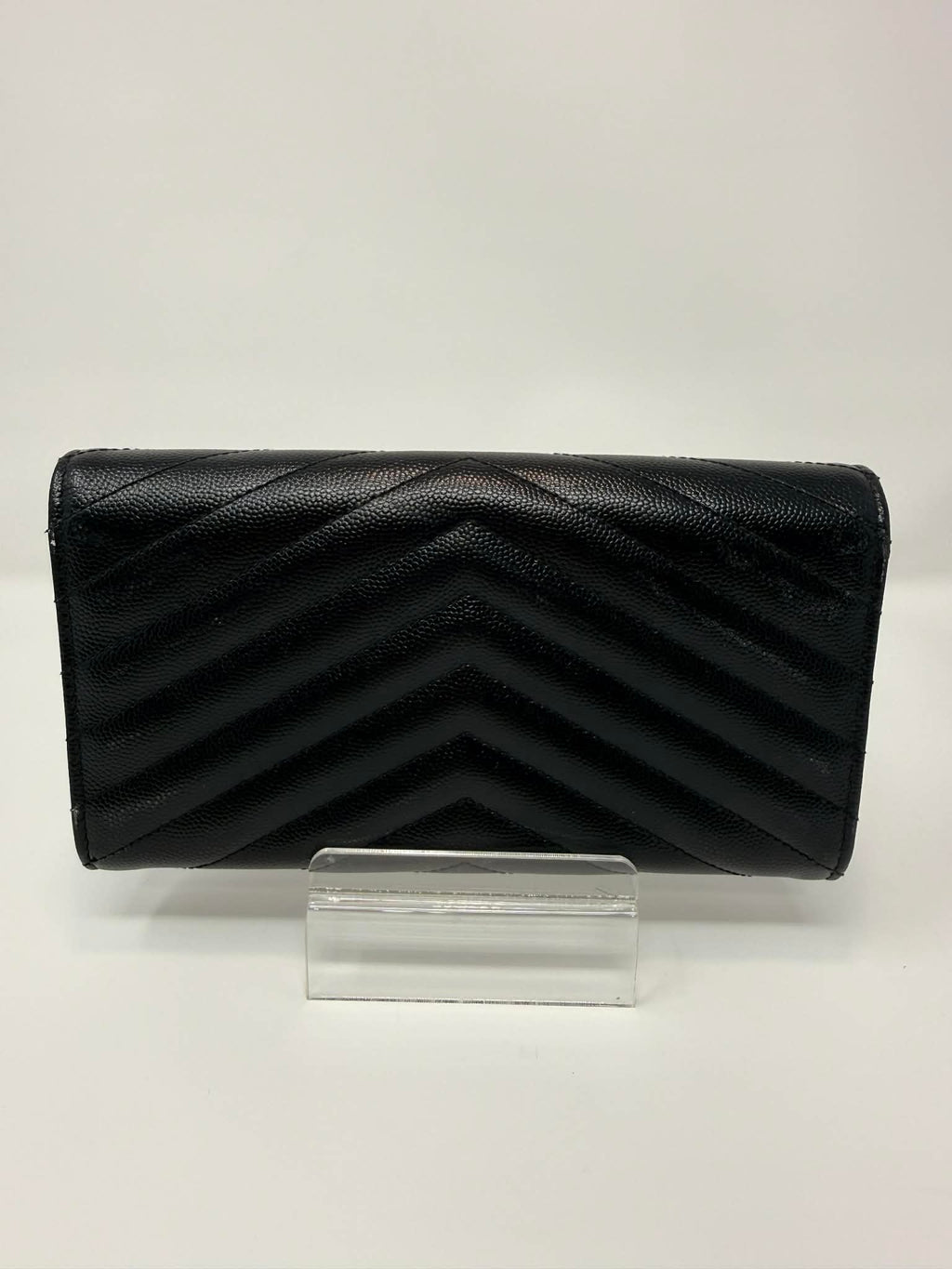 Saint Lauerant YSL Chevron Full Size Wallet