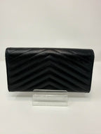 Saint Lauerant YSL Chevron Full Size Wallet
