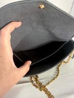 Louis Vuitton Felicie Pochette Black Empreinte Leather with 2 Inserts