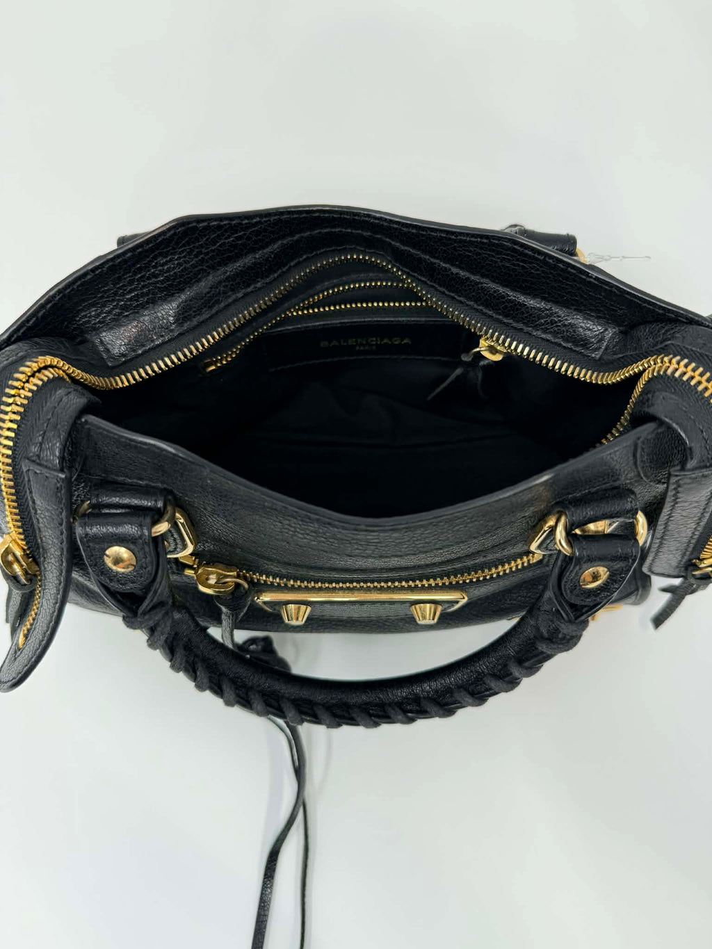 Balenciaga Mini City Bag Black with Mirror