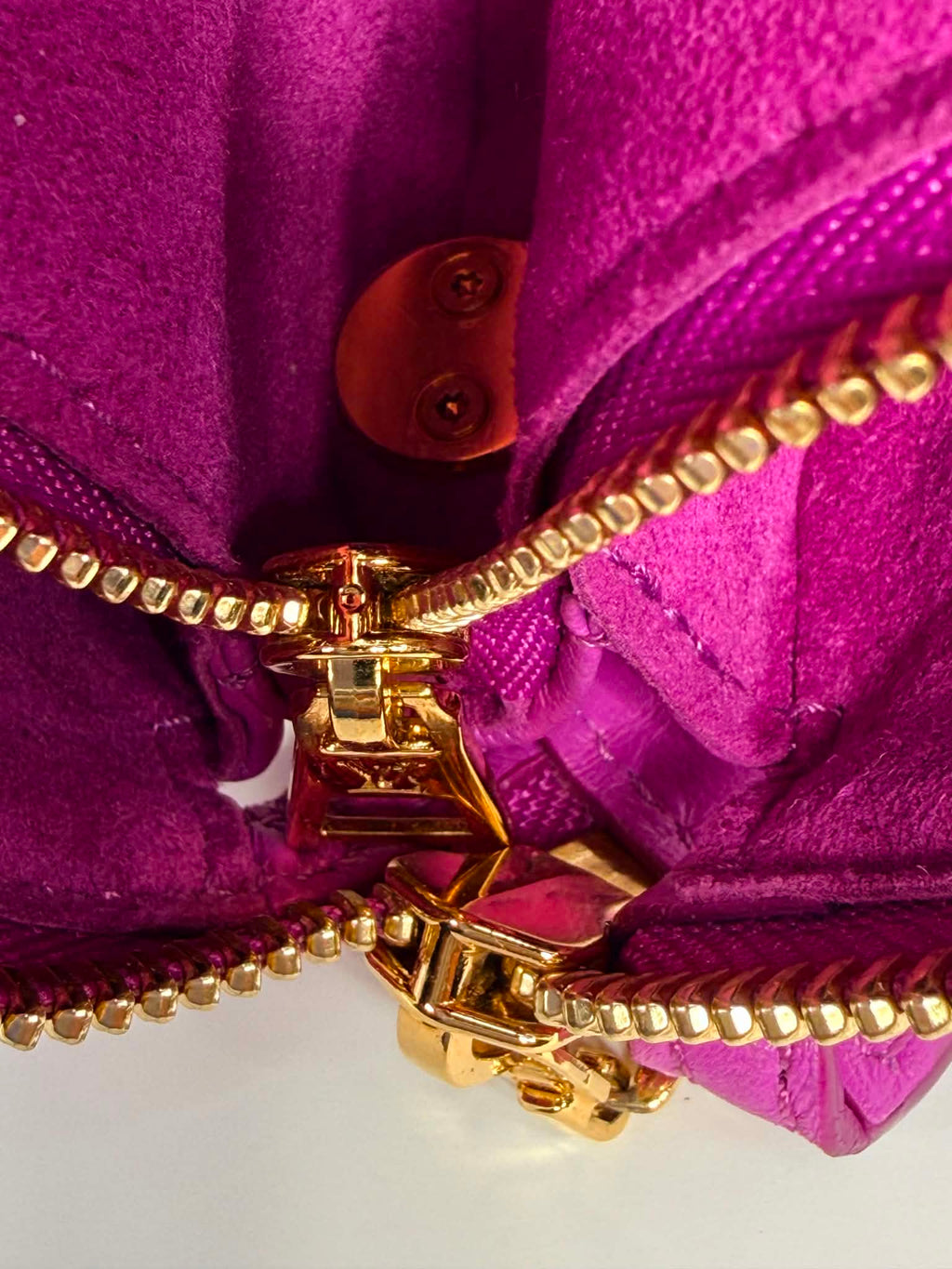 Louis Vuitton Lambskin Embossed Monogram Coussin BB Orchid