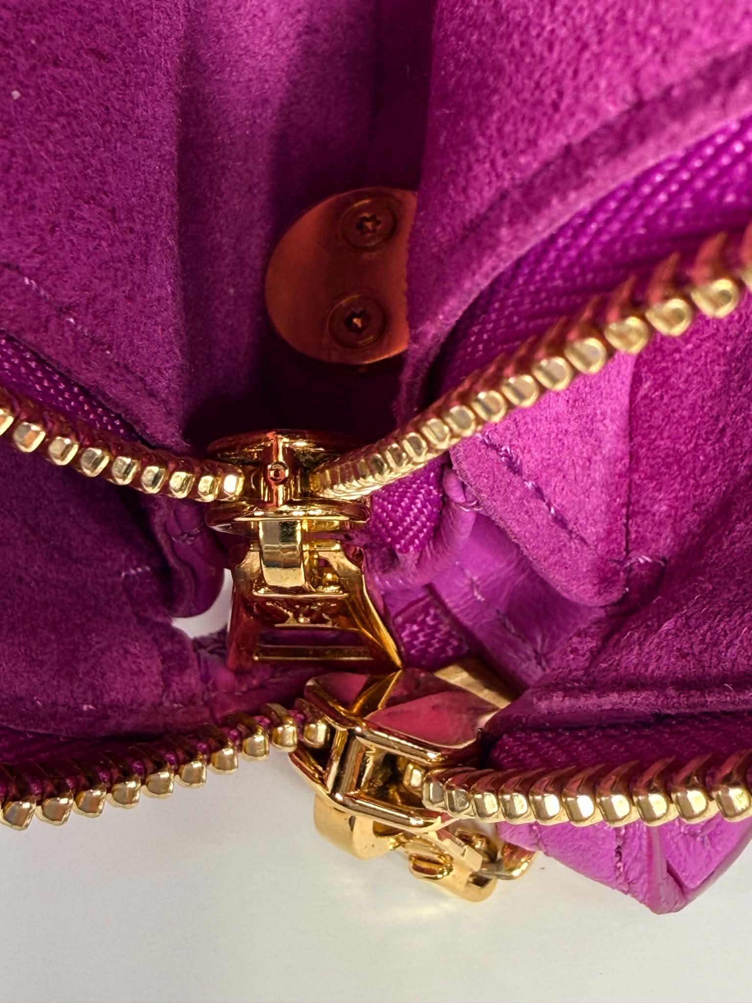 Louis Vuitton Lambskin Embossed Monogram Coussin BB Orchid