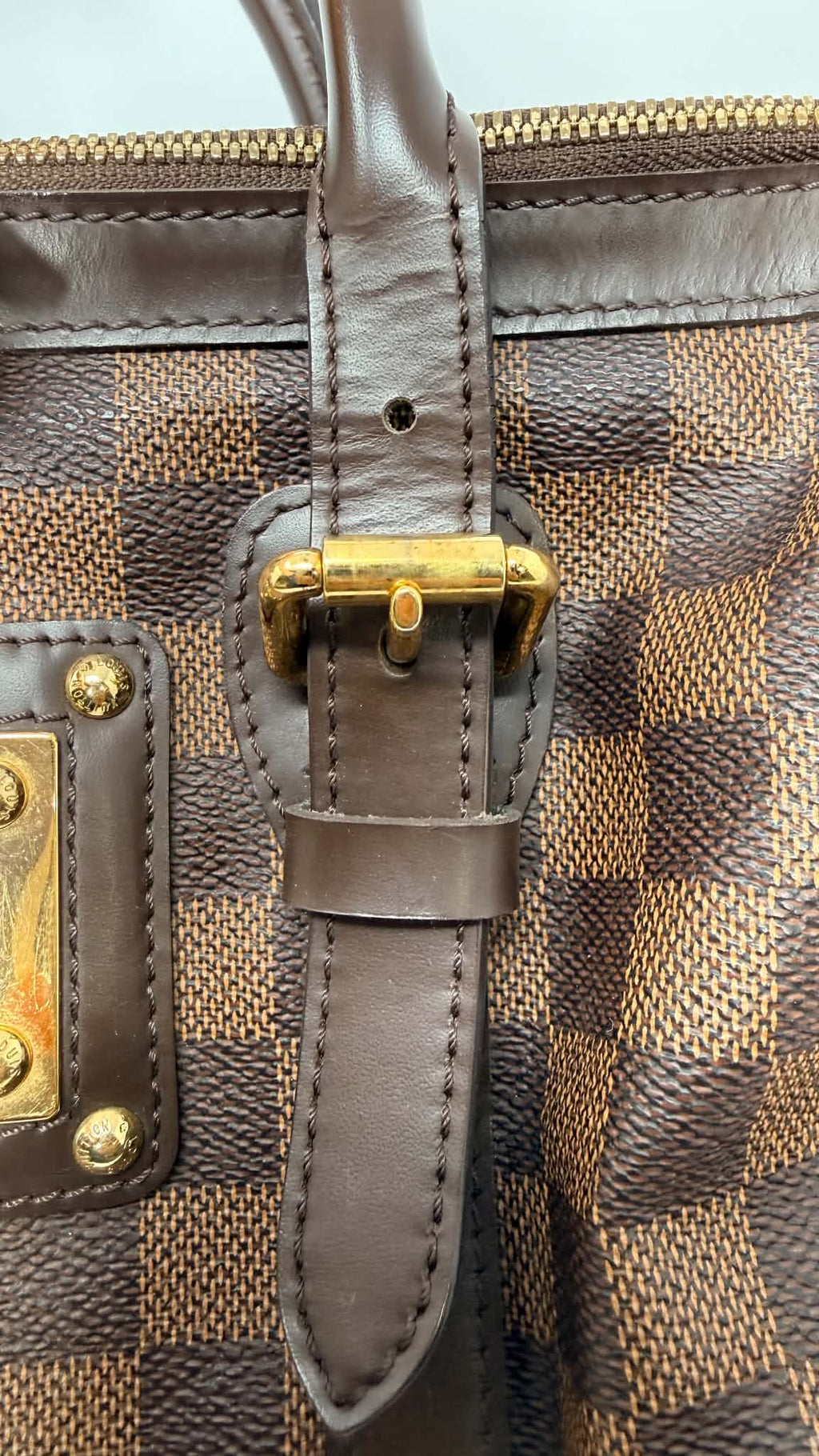 Louis Vuitton Berkeley Damiet Ebene Handbag
